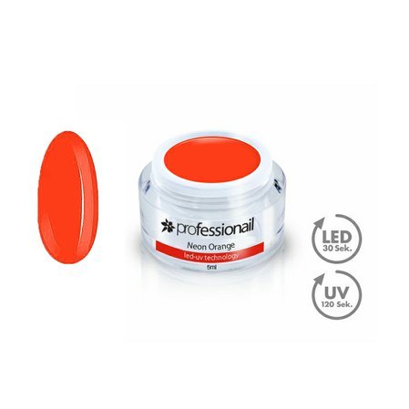 Farebný LED-UV gél 5ml Professionail™ Neon Orange-3