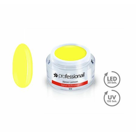 Farebný LED-UV gél 5ml Professionail™ Neon Lemon-4