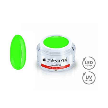 Farebný LED-UV gél 5ml Professionail™ Neon Lime-3