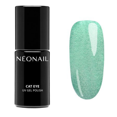 NeoNail gél lak Cat Eye Satin Turquoise 7,2 ml