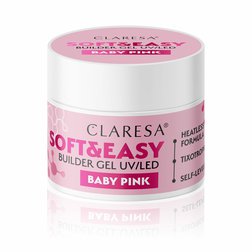 CLARESA STAVEBNÝ GÉL NA NECHTY SOFT&EASY BABY PINK 12G