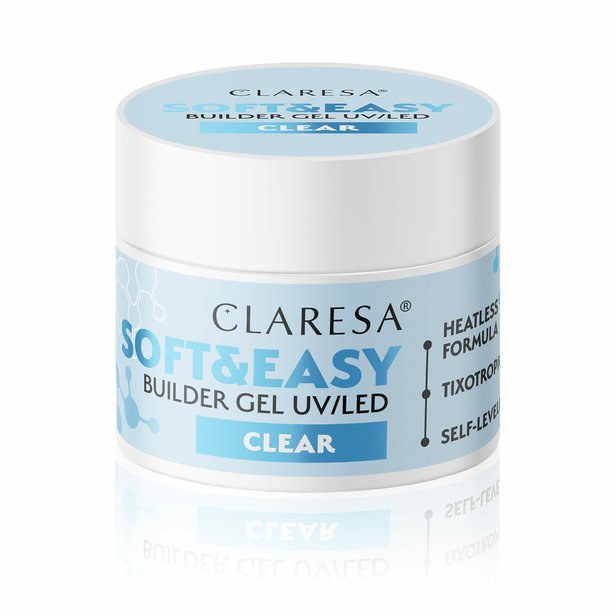 CLARESA STAVEBNÝ GÉL NA NECHTY SOFT&EASY CLEAR 12G