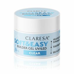 CLARESA STAVEBNÝ GÉL NA NECHTY SOFT&EASY CLEAR 12G