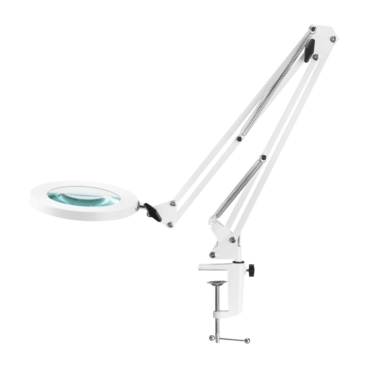 E-shop Profesionálna stolová LED lampa s lupou biela