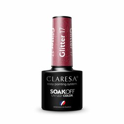 Gél lak CLARESA Glitter 17 5ml