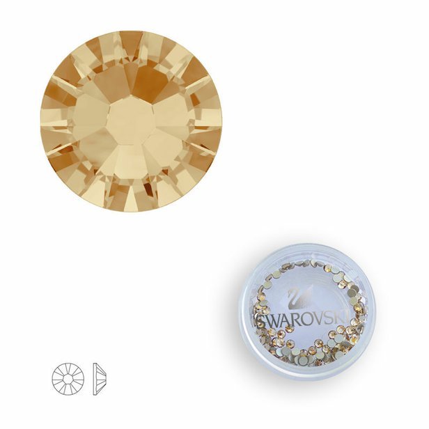 Swarovski® kryštáliky SS5 Topaz - 100 kusov