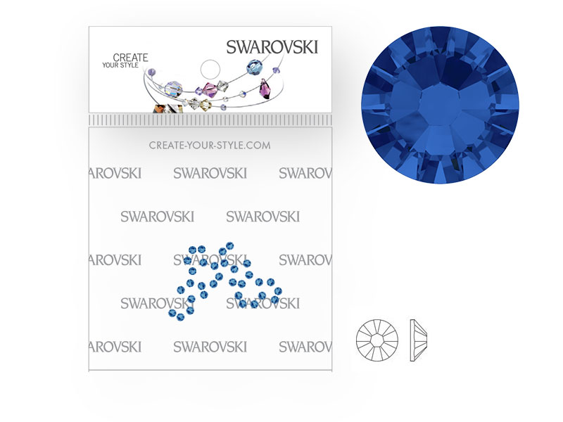 E-shop Swarovski® kryštáliky SS5 Capri Blue - 50 kusov