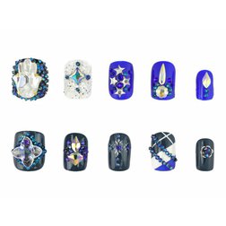 Ozdoby na nechty Swarovski CRYSTALPIXIE™ EDGE Sahara Blue 2