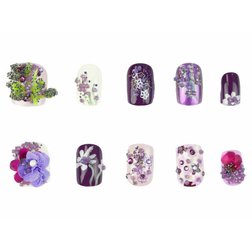 Ozdoby na nechty Swarovski CRYSTALPIXIE™ EDGE Blossom Purple 2