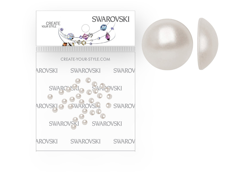 Swarovski® perly SS10 White Pearl - 50 kusov