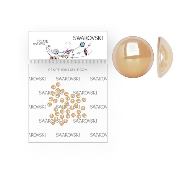 Swarovski® perly SS10 Golden Shadow - 100 kusov