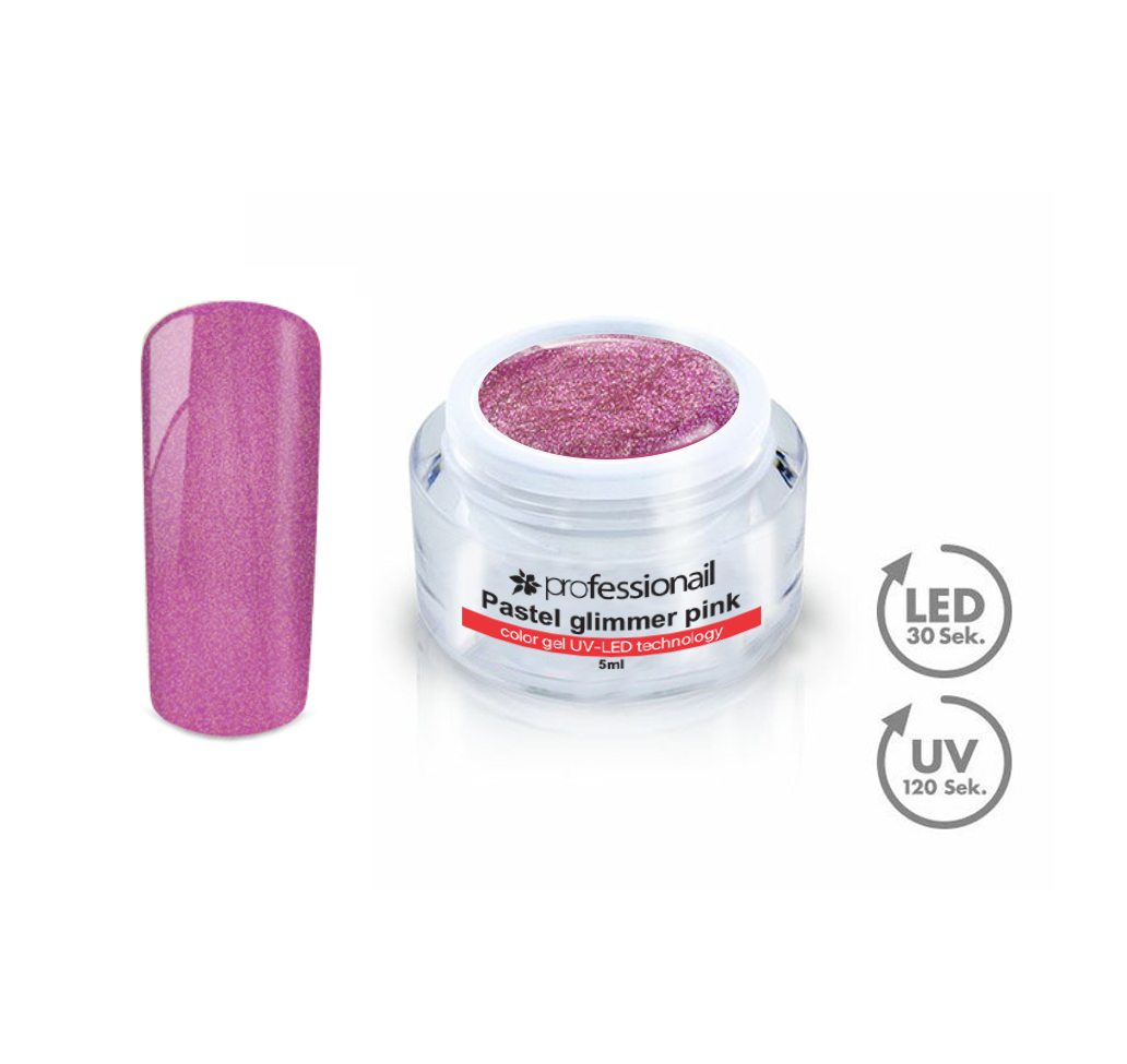 Pastelový LED-UV gél 5ml Professionail Glimmer Pink