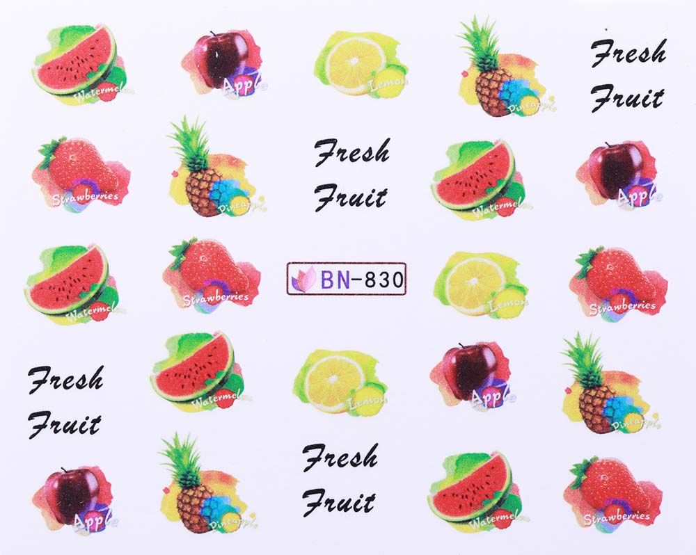 Vodonálepky s motívmi ovocia BN-830