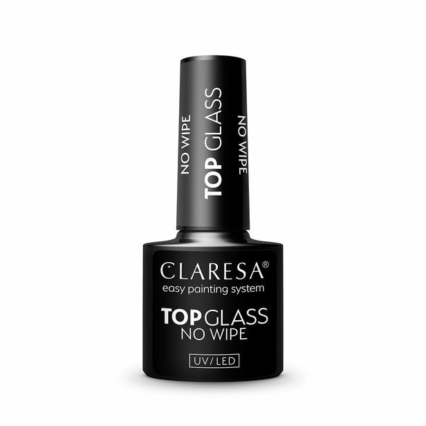 Gél lak CLARESA Top Glass No Wipe 5ml