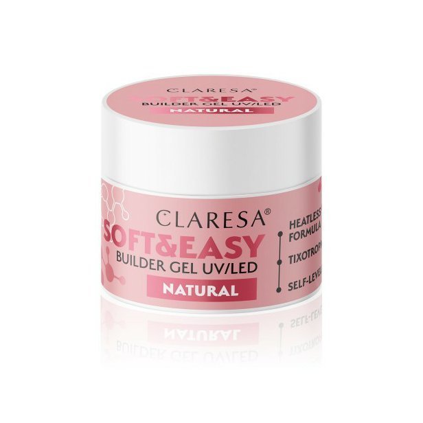 CLARESA STAVEBNÝ GÉL NA NECHTY SOFT&EASY NATURAL 45G