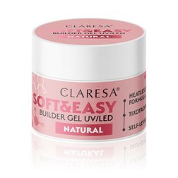 CLARESA STAVEBNÝ GÉL NA NECHTY SOFT&EASY NATURAL 45G