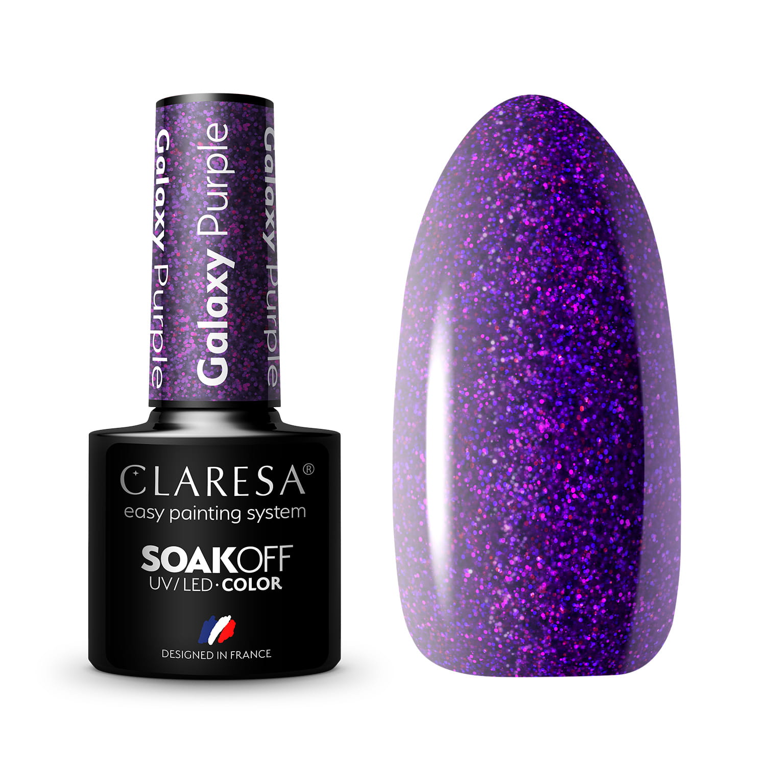 Gél lak CLARESA Galaxy Purple  5ml