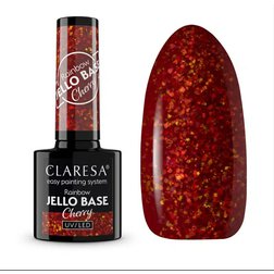 Gél lak CLARESA Rainbow JELLO base cherry 5ml