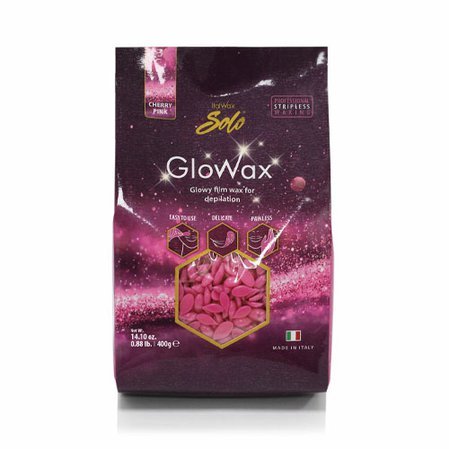 ItalWax Glowax zrniečka vosku Cherry Pink 400g_2