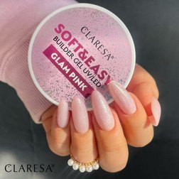 CLARESA STAVEBNÝ GÉL NA NECHTY SOFT&EASY GLAM PINK 90G