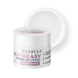 CLARESA STAVEBNÝ GÉL NA NECHTY SOFT&EASY MILKY WHITE 90g