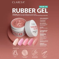 CLARESA STAVEBNÝ GÉL NA NECHTY RUBBER 4 90G 4