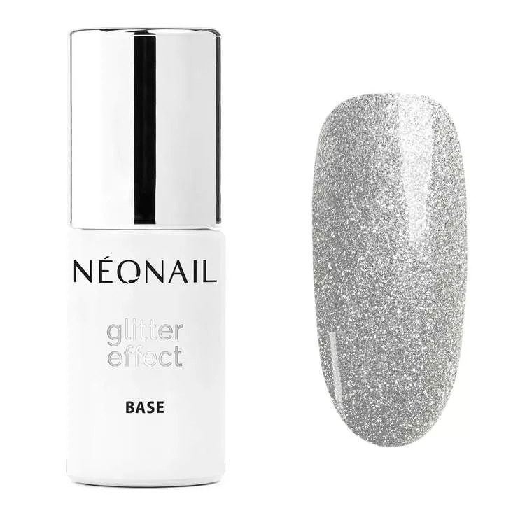E-shop NeoNail báza Glitter effect Silver Shine 7,2ml