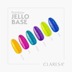 Gél lak CLARESA Rainbow JELLO base lime 5ml 3