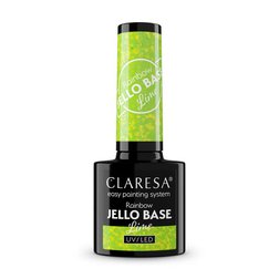 Gél lak CLARESA Rainbow JELLO base lime 5ml