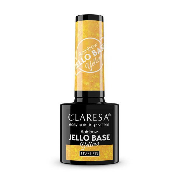 Gél lak CLARESA Rainbow JELLO base yellow 5ml