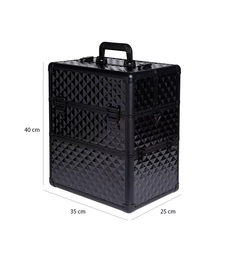 NeoNail luxusný kozmetický kufrík čierny L