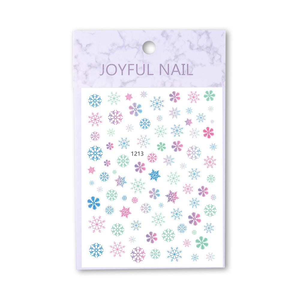 E-shop Vianočné nálepky na nechty Joyful 1213
