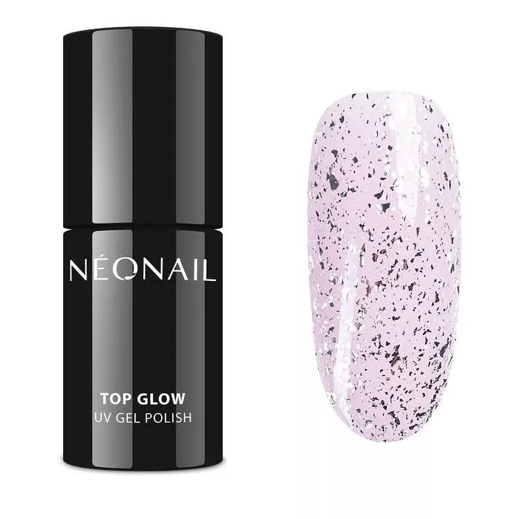 Gél lak NeoNail® vrchný Top Glow Silver Flakes 7,2ml