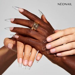 Neonail flex. nech. špičky na predĺž. nechtov Invisible Flexi Tips 01 Clear Oval 300ks 1