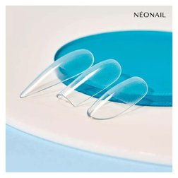 Neonail flex. nech. špičky na predĺž. nechtov Invisible Flexi Tips 01 Clear Oval 1