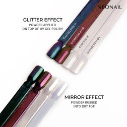 NeoNail tekutý Prášok na nechty 6,5 ml – Chrome 01 4