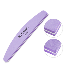 NeoNail penový pilník -  loďka fialový 100/180