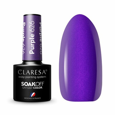 Gél lak CLARESA® Purple 626 5ml