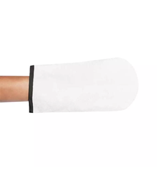 NeoNail rukavice Terry - biele s čiernym lemovaním