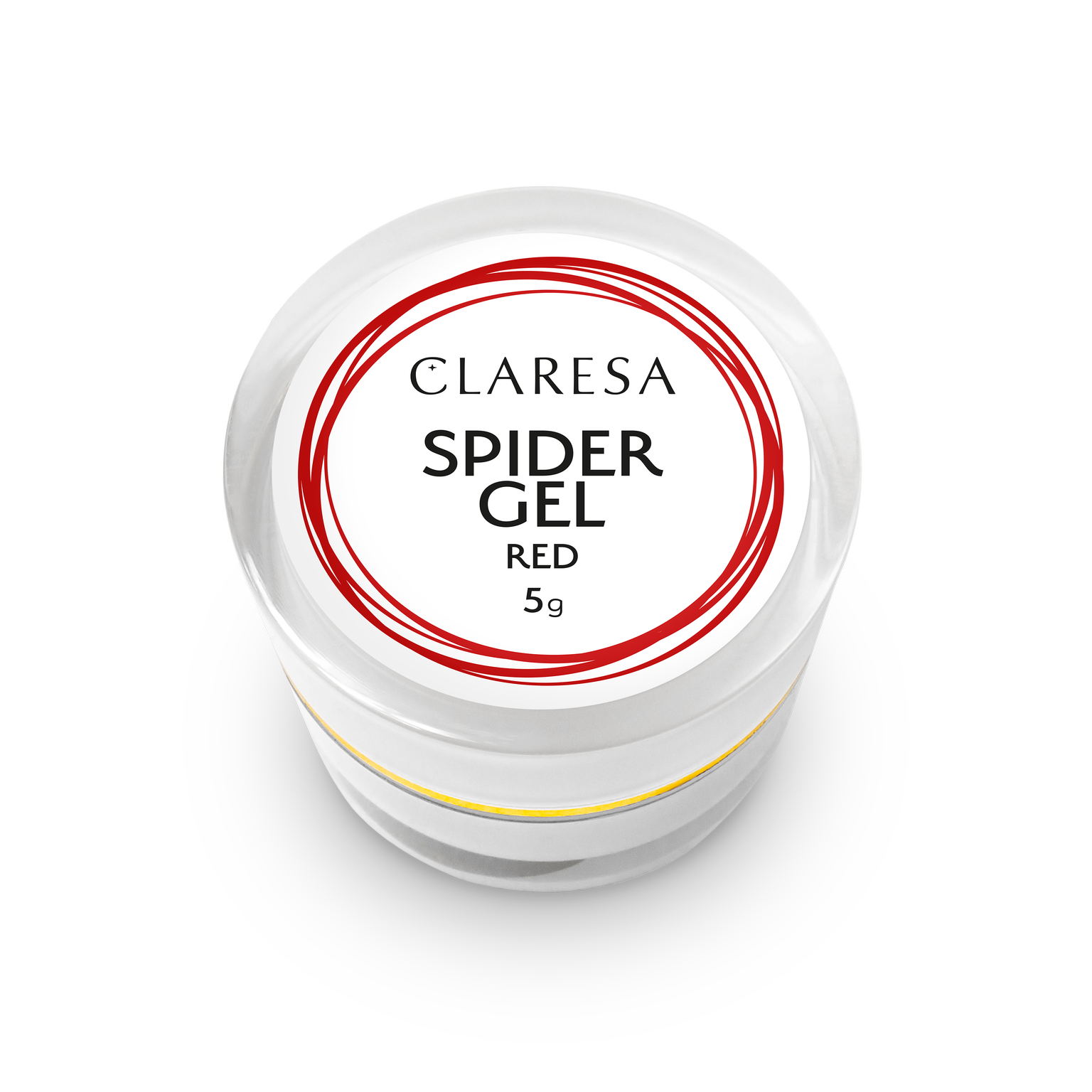 Spider LED-UV gél 5ml Claresa červený