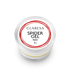Spider LED-UV gél 5ml Claresa červený